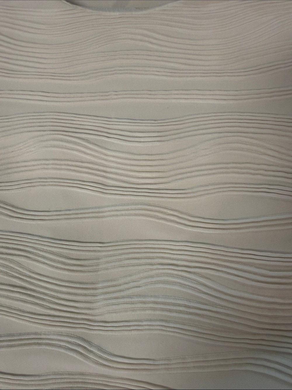 Calvin Klein White Wavy Texture Sleeveless Top Size M - Picture 5 of 8